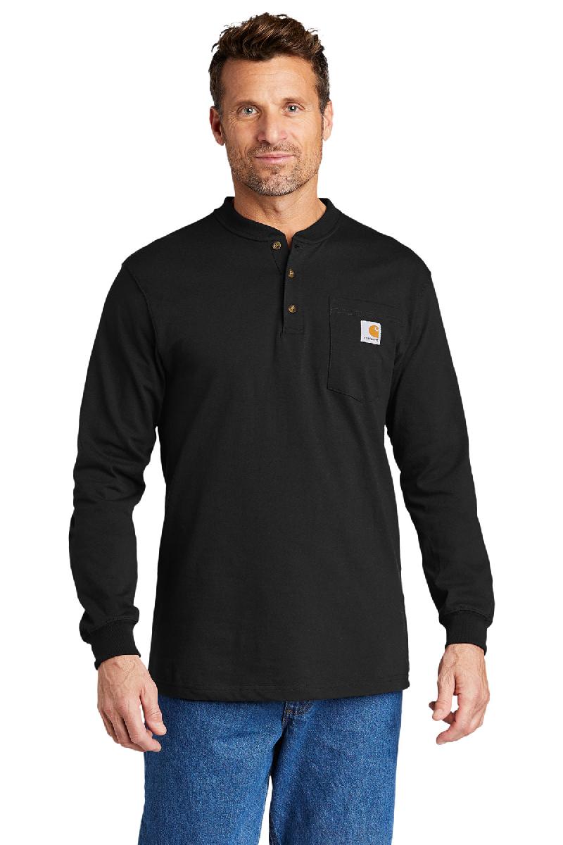 CarharttĀ® Long Sleeve Henley T-Shirt. CTK128