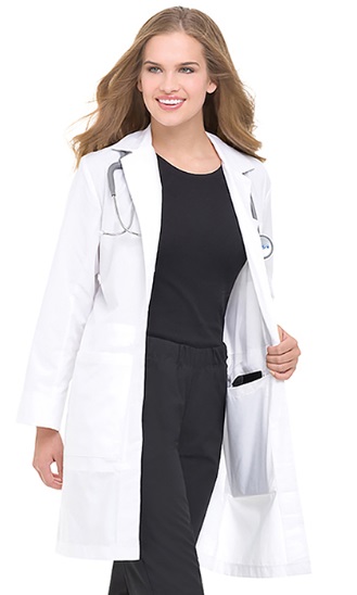 WOMEN'S TRADITIONAL NOTEBOOK LAB COAT - 37inch - 3165