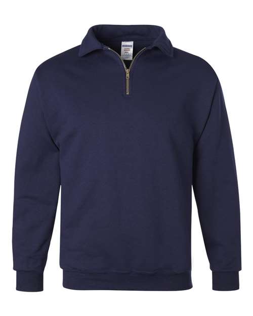 Super Sweats NuBlend Quarter-Zip Cadet Collar Sweatshirt. ODGDW-4528MR-FDN
