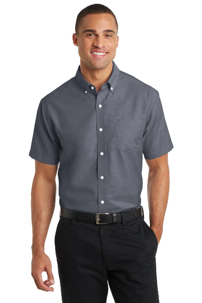 Port Authority® Short Sleeve SuperPro™ Oxford Shirt