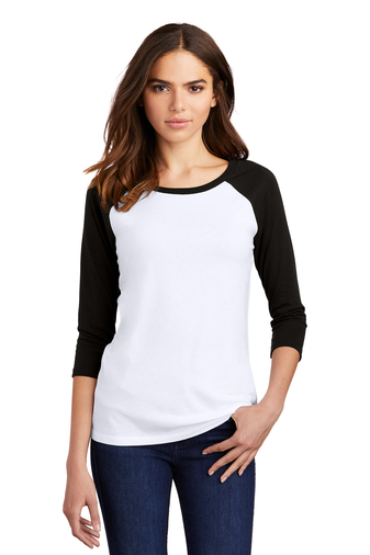 District ® Women’s Perfect Tri ® 3/4-Sleeve Raglan. DM136L