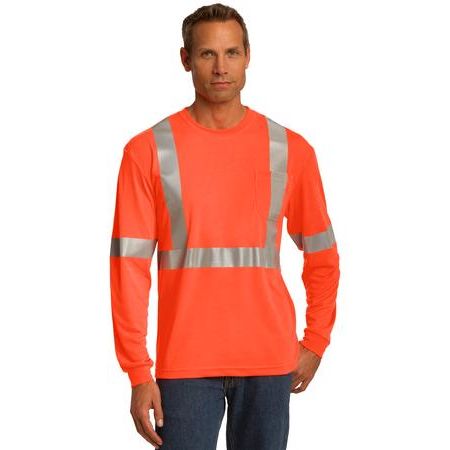 CornerStone ® ANSI 107 Class 2 Long Sleeve Safety T-Shirt. CS401LS