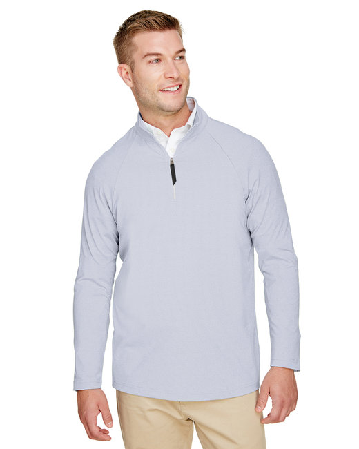 Devon & Jones CrownLux Performance Men's Clubhouse Micro-Stripe Quarter-Zip. ODGDW-DG480-EXL