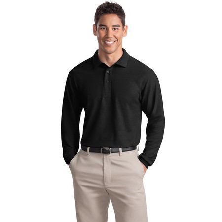 Port Authority - Long Sleeve Silk Touch Polo. K500LS