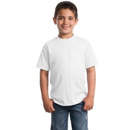 Port & Company - Youth 50/50 Cotton/Poly T-Shirt. PC55Y