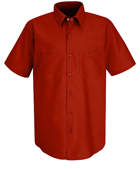 Short Sleeve Industrial Solid Work Shirt