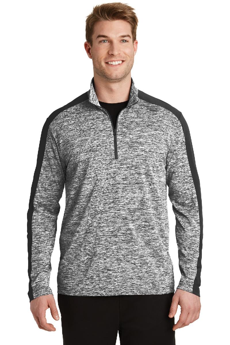 Sport-Tek ® PosiCharge ® Electric Heather Colorblock 1/4-Zip Pullover. ST397