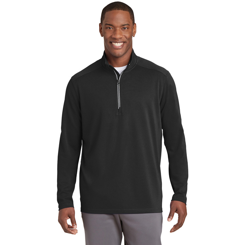 Sport-Tek ® Sport-Wick ® Textured 1/4-Zip Pullover. ST860